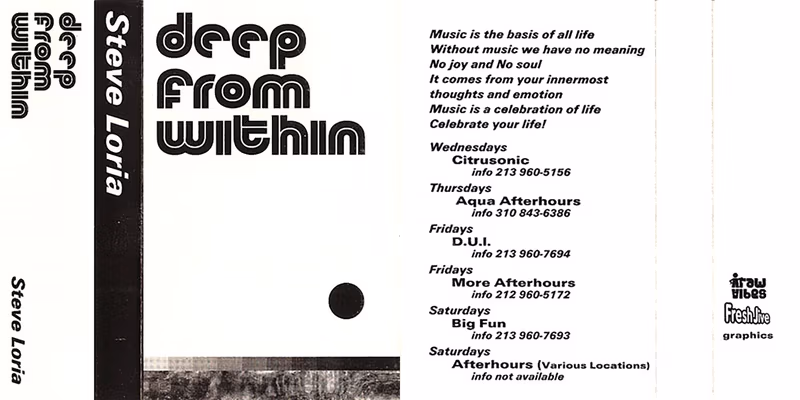 Deep From Within mixtape by Steve Loria